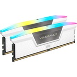 Corsair Vengeance RGB 32 GB DDR5-6000 (2x 16 GB) werkgeheugen Wit, CMH32GX5M2B6000C30W, XMP 3.0