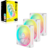 Corsair iCUE LINK LX120 RGB case fan Wit, 3 stuks, 4-pins PWM fan-connector