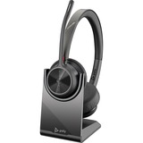 HP Poly Voyager 4320 USB-A - Teams Certified on-ear headset Zwart, Incl. oplaadstatief