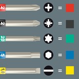 Wera Kraftform Kompakt 838 RA S Imperial Set 1 bitset Zwart/groen, 14‑delig