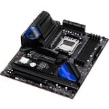 ASRock B650E PG RIPTIDE WIFI socket AM5 moederbord Zwart/blauw, RAID, 2.5 Gb-LAN, Wi-Fi, BT, Sound, ATX