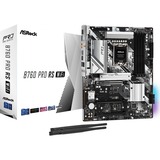 ASRock B760 Pro RS WiFi socket 1700 moederbord Zwart/zilver, RAID, 2.5 Gb-LAN, WLAN, BT, Sound, ATX