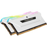 Corsair 16 GB DDR4-3200 (2x 8 GB) Kit werkgeheugen Wit, CMH16GX4M2E3200C16W, Vengeance RGB PRO SL, XMP 2.0