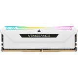Corsair 16 GB DDR4-3200 (2x 8 GB) Kit werkgeheugen Wit, CMH16GX4M2E3200C16W, Vengeance RGB PRO SL, XMP 2.0