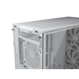 Corsair FRAME 5000D WOOD RS midi tower behuizing Wit/houtkleur | 3x USB-C | Tempered Glass