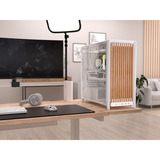 Corsair FRAME 5000D WOOD RS midi tower behuizing Wit/houtkleur | 3x USB-C | Tempered Glass