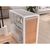 Corsair FRAME 5000D WOOD RS midi tower behuizing Wit/houtkleur | 3x USB-C | Tempered Glass