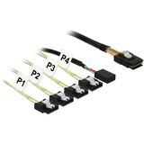 Mini SAS SFF-8087 > 4x SATA 7-pin reverse kabel