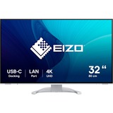 EIZO FlexScan EV3240X-WT 32" 4K UHD monitor Wit, 2x HDMI, DisplayPort, 3x USB-A, USB-B, 2x USB-C, RJ-45