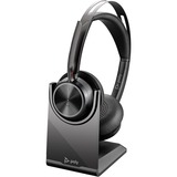 HP Poly Voyager Focus 2 USB-C on-ear headset Zwart, Incl. oplaadstatief