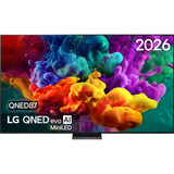 LG QNED evo AI  100" Ultra HD QNED-tv Zwart, 4x HDMI, 2x USB, Optisch, Bluetooth, LAN, WLAN, CI+, HDR10, Dolby Vision