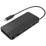 Lenovo USB-C-Travel Dock voor 2 schermen dockingstation Zwart