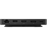 Lenovo USB-C-Travel Dock voor 2 schermen dockingstation Zwart