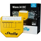 Shelly Qubino Wave i4 DC schakelaar Geel