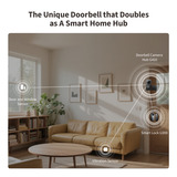 Aqara Slimme Video Deurbel G410 Select Zwart, Wifi, Bluetooth, Zigbee, Matter