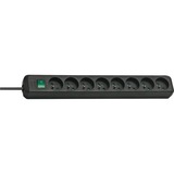 Brennenstuhl Eco-Line 8-voudige stekkerdoos Zwart, 8x stekker