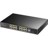 Cudy 16-Port 10/100M PoE+ Switch Zwart