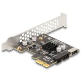 DeLOCK PCI Express x1 kaart > interne USB 5 Gbps Type-E + 19-pin USB-pin header usb-controller 