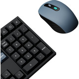 Keychron B36 toetsenbord + BM25 muis draadloze desktopset Zwart, BE lay-out (AZERTY), Scissor switches, 100%, Bluetooth, 2.4GHz
