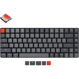 Keychron K3-A1 V2, toetsenbord Grijs/grijs, US lay-out, white leds, TKL, ABS, Bluetooth 5.1