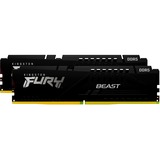 Kingston FURY Beast 64 GB DDR5-6000 (2x 32 GB) werkgeheugen Zwart, KF560C30BBEK2-64, XMP 3.0, EXPO 1.1