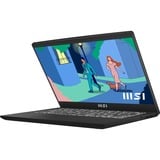 MSI Modern 14 (C12M-476BE) 14"  laptop Zwart | Core i3-1215U | Iris Xe Graphics | 8 GB | 512 GB SSD