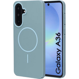 Mobiparts Samsung Galaxy A36 - Slim Line MagSafe Case telefoonhoesje Grijsgroen