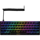 Sharkoon SKILLER SGK50 S4, gaming toetsenbord Zwart, US lay-out, Kailh Blue, RGB leds, Hot-swappable, 60%