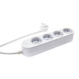 Shelly Power Strip Gen4 4-voudige stekkerdoos Wit, 4x stekker, WiFi, Bluetooth, Zigbee