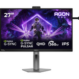 AOC AGON PRO AG276QSG2 27" gaming monitor Zwart/grijs, HDMI, DisplayPort, USB, Audio, 360 Hz