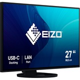 EIZO EV2795-BK 27" monitor Zwart, HDMI, DisplayPort, 3x USB-A 3.2 (5 Gbit/s), USB-B, 2x USB-C 3.2 (5 Gbit/s), RJ-45
