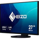 EIZO FlexScan EV2795-BK 27" monitor Zwart, HDMI, DisplayPort, 3x USB-A, USB-B, 2x USB-C, RJ-45