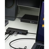 ICY BOX IB-HUB1424-C3 usb-hub Zwart