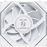 Lian Li UNI FAN TL 120 LCD Wireless RGB case fans Wit, 3 stuks, 120 x 124 x 28 mm, PWM, 1x 9-pin USB, incl. controller