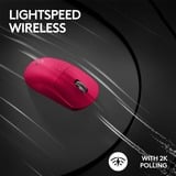Logitech G PRO X SUPERLIGHT 2 Wireless gaming muis Magenta, 100 - 32.000 dpi