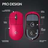 Logitech G PRO X SUPERLIGHT 2 Wireless gaming muis Magenta, 100 - 32.000 dpi