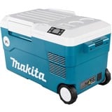 Makita Accu-Mobiele koelbox DCW180Z Blauw/wit, Accu en oplader niet inbegrepen