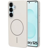 Mobiparts Samsung Galaxy S25 - Slim Line MagSafe Case telefoonhoesje Wit