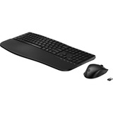 HP 680 ergonomisch draadloos toetsenbord en muis, desktopset Zwart, BE Lay-out, 1200 dpi - 4000 dpi
