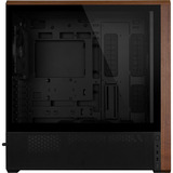 Lian Li LANCOOL 217 midi tower behuizing Zwart/houtkleur | 2x USB-A | 1x USB-C | Tempered Glass
