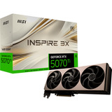 MSI GeForce RTX 5070 Ti 16G INSPIRE 3X OC grafische kaart DLSS 4, 3x DisplayPort, 1x HDMI 2.1