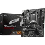 MSI PRO A620M-E socket AM5 moederbord Zwart, RAID, Gb-LAN, sound, µATX