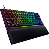 Razer Huntsman V2 TKL RGB mechanisch gaming toetsenbord Zwart, FR lay-out (AZERTY), Razer Clicky Optical (Purple), 80% (TKL)	, Double-shot PBT