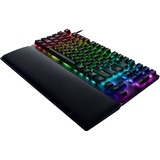 Razer Huntsman V2 TKL, gaming toetsenbord Zwart, FR lay-out, Razer Clicky Optical (Purple), RGB leds, TKL, PBT double-shot