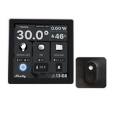 Shelly Wall Display + Blu H&T kit bedieningspaneel Zwart