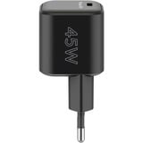 goobay 45W GaN USB-C PD Multiport Quick Charger Nano  Zwart
