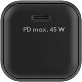 goobay 45W GaN USB-C PD Multiport Quick Charger Nano  Zwart