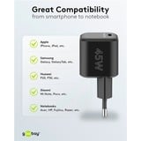 goobay 45W GaN USB-C PD Multiport Quick Charger Nano  Zwart