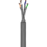 goobay Cat.6a netwerkkabel Grijs, 100 meter, S/FTP, RJ-45, Ruwe kabel