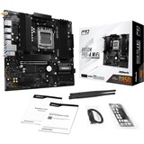 ASRock B850M Pro-A WiFi socket AM5 moederbord RAID, 2.5 Gb-LAN, Wi-Fi 6E, BT, Sound, µATX